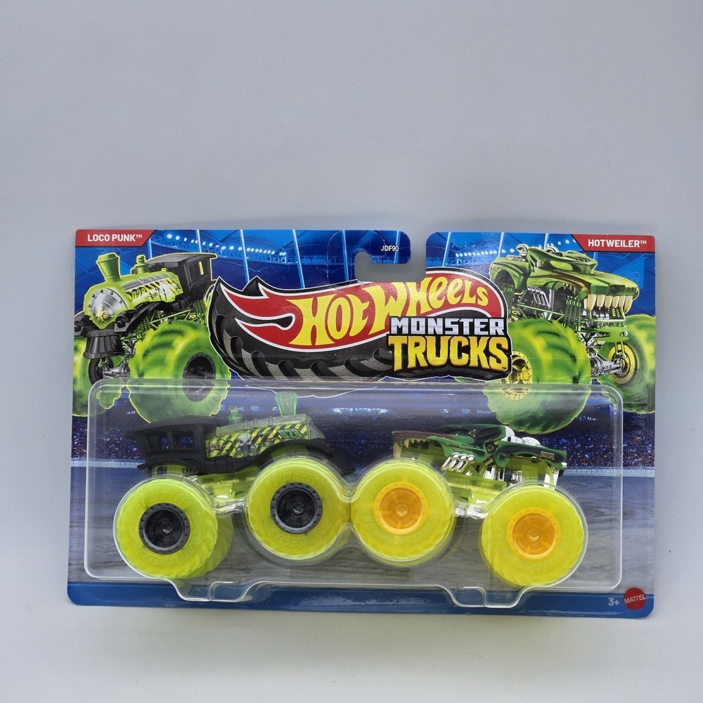 Hot Wheels Monster Trucks 2026 Loco Punk vs Hotweiler 2-Pack 1:64 New
